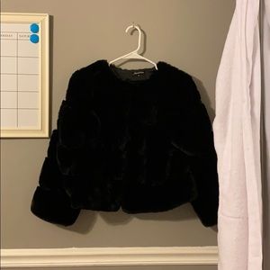 Furr Night Out Top Button Jacket